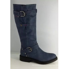 Women Fashion Knee High Heel Boot with Buckle (S 323)